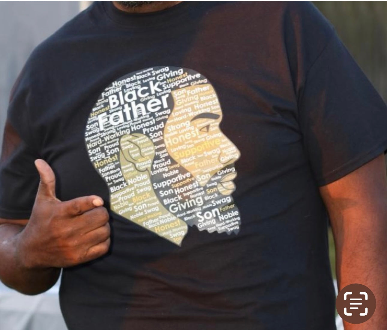Black Father Tee